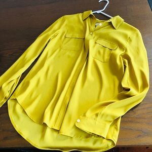 Loft Mustard Blouse